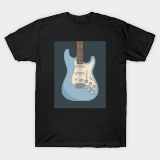 Ice Blue Strat Guitar T-Shirt